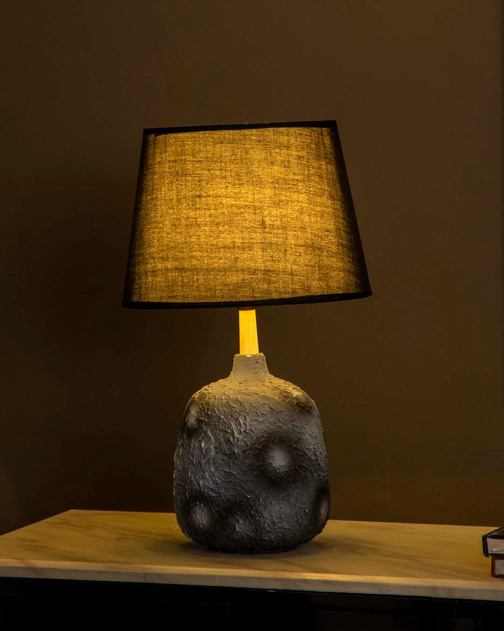 Antique Black Ceramic Table Lamp