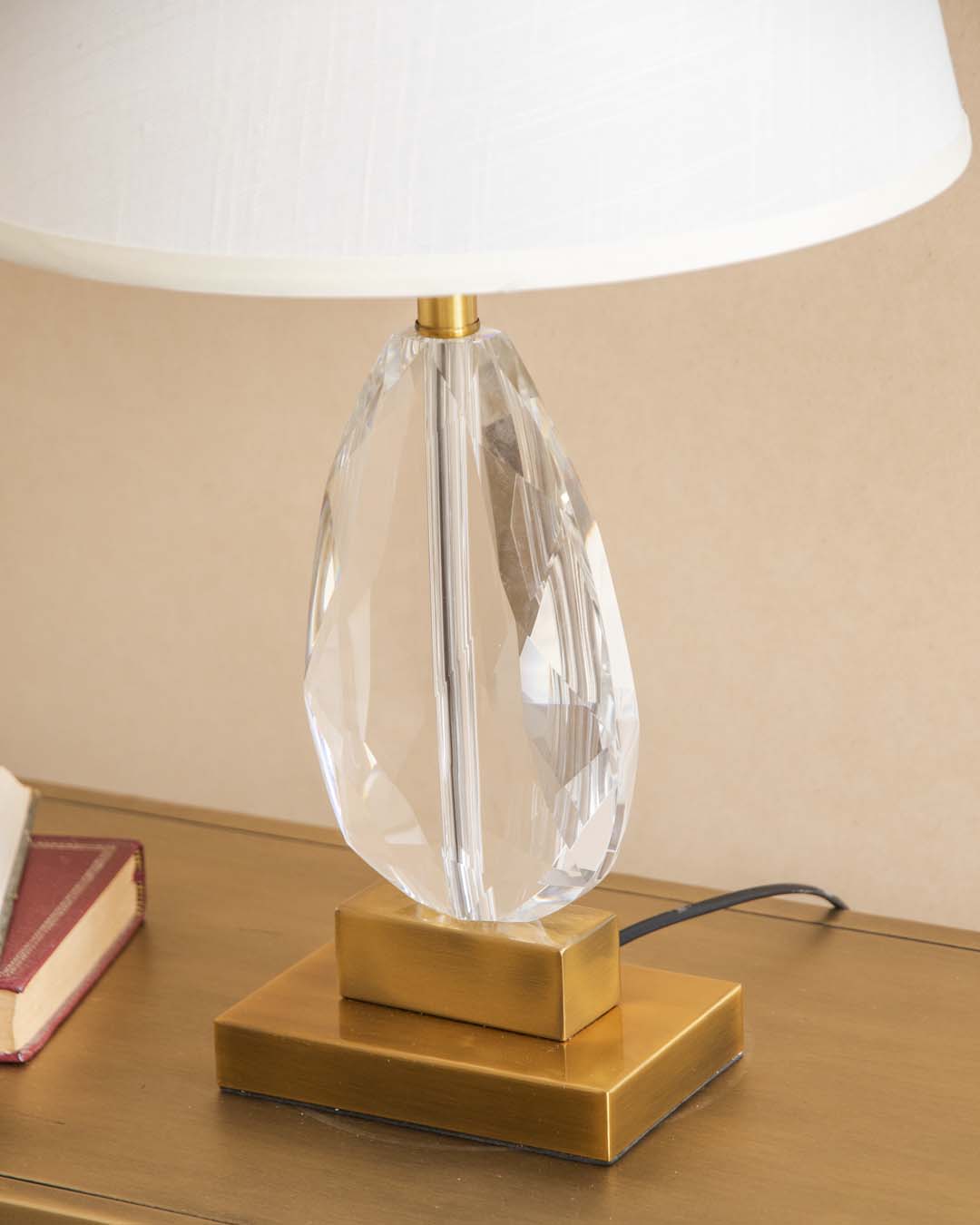 Prismatic Beauty Crystal Table Lamp