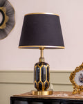 Asteria Ceramic Table Lamp - Black
